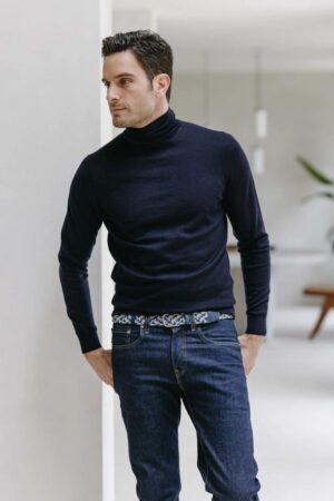 LA BOUCLE Ceinture NAVY/VERBIER  Lb-Buc-Blu – Image 2