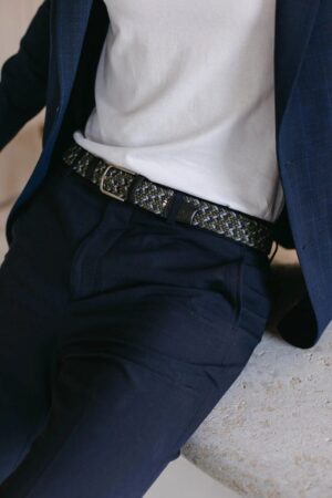 LA BOUCLE Ceinture GREEN/GREY Chelsea Lb-Che-Bla – Image 2