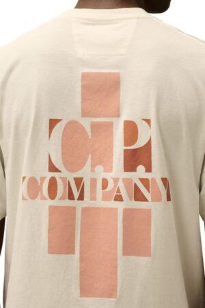 CP COMPANY T-Shirt 103 GAUZE WHITE  18Cmts144A-006586W – Image 2