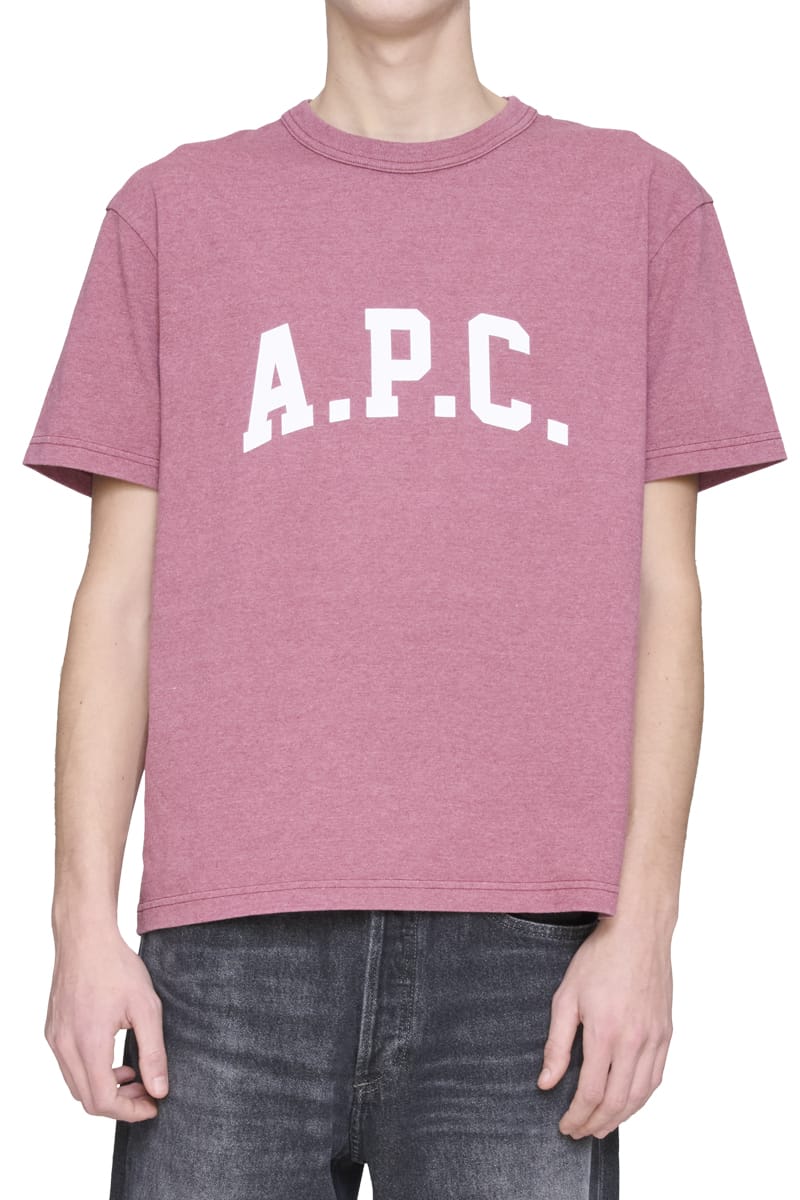 A.P.C. T-Shirts ROUGE FONCÉ/BLA Cohkv-H26537