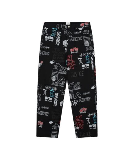 ARTE Pantalons 1 BLACK  Aw25-145P