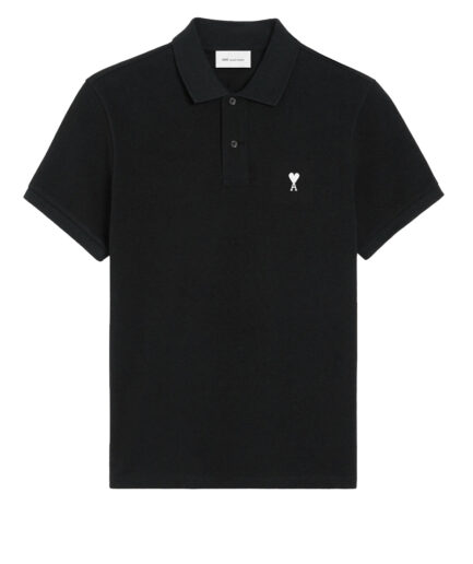 AMI Polos 045 BLACK/WHITE  Hpl411.760