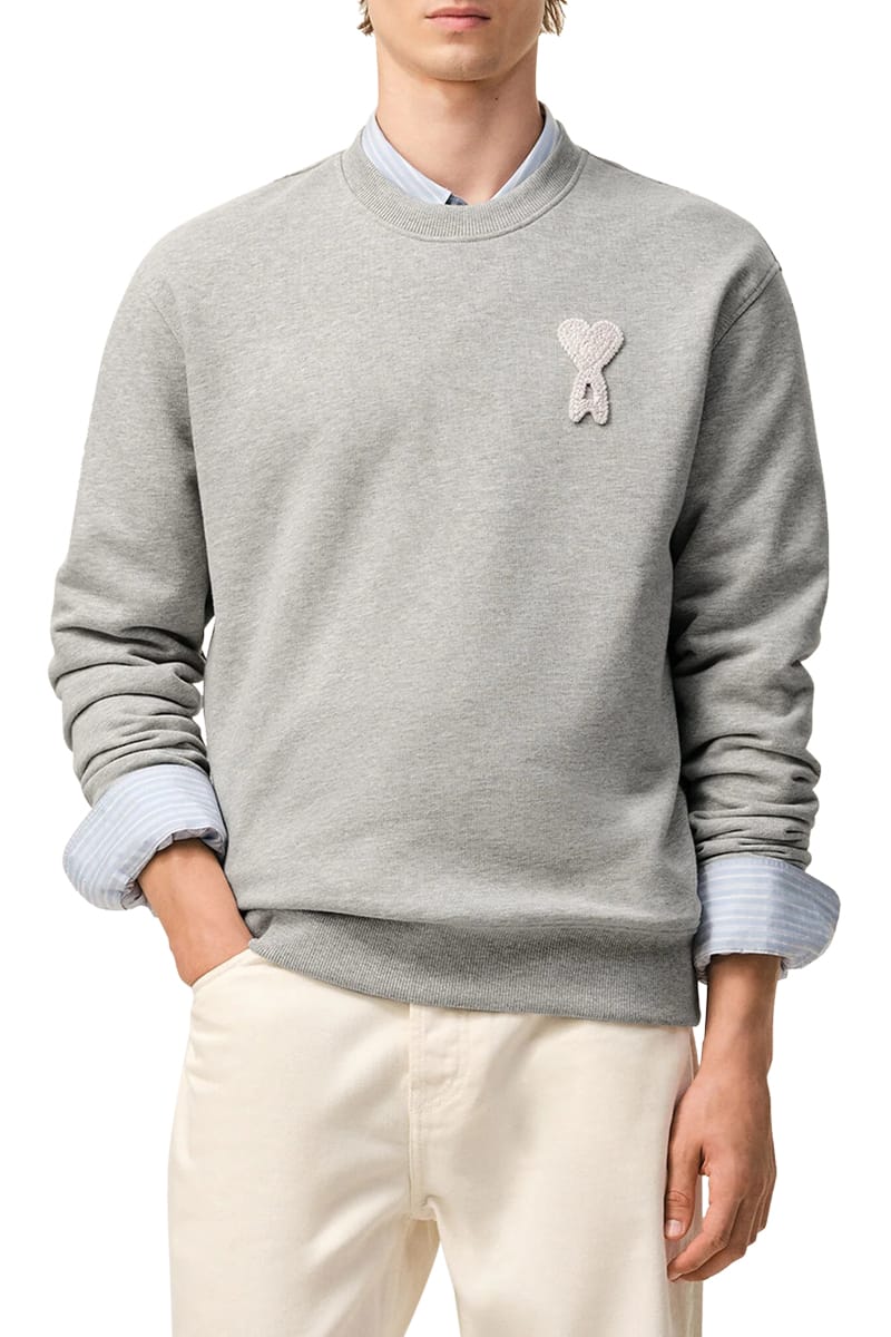 AMI Sweats A161 GRIS CEND Usw787.730 – Image 3