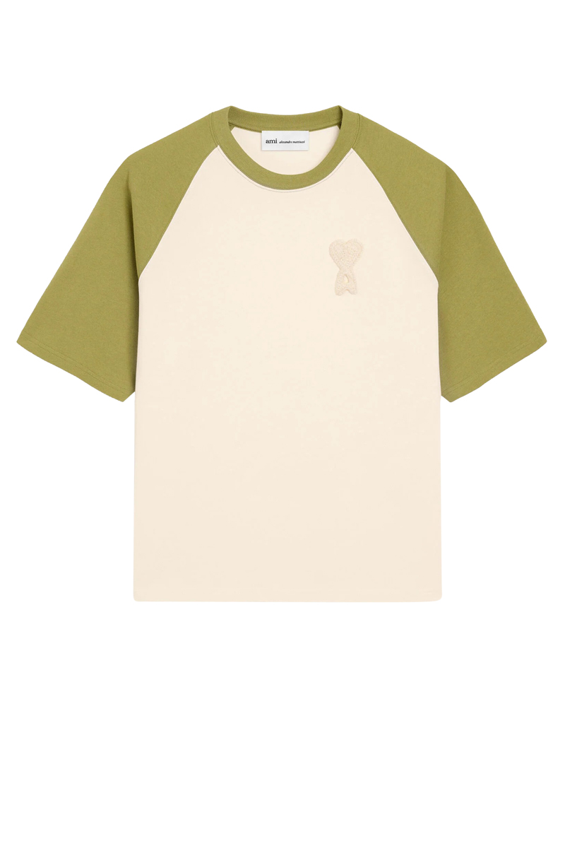 AMI T-Shirts A027 BLANC CREM Uts379.726