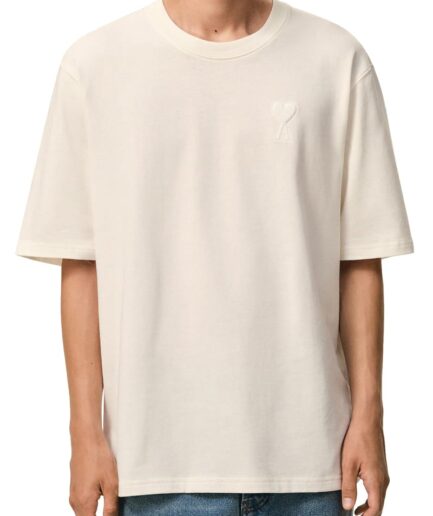 AMI T-Shirts 136 WHITE CREAM Uts357.726