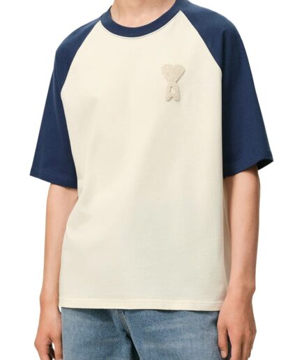 AMI T-Shirts A041 BLANC CREM Uts379.726