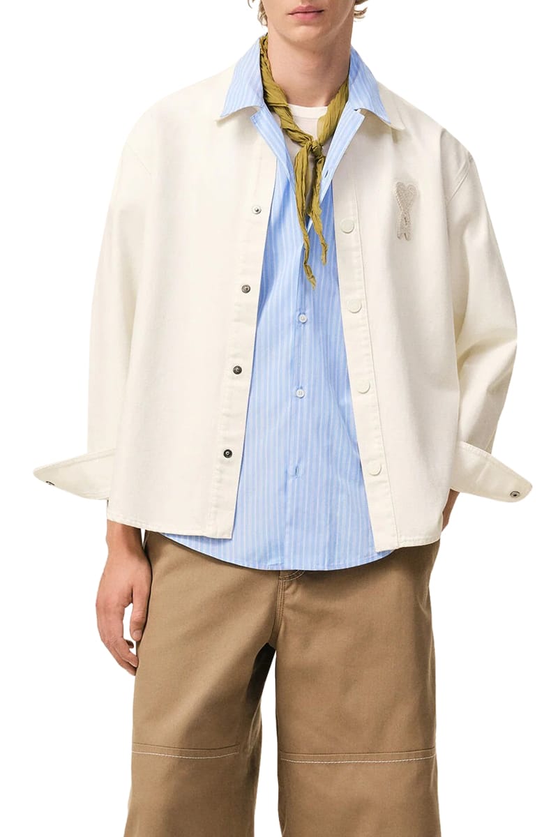 AMI Vestes 136 WHITE CREAM Ujk897.De0126 – Image 3