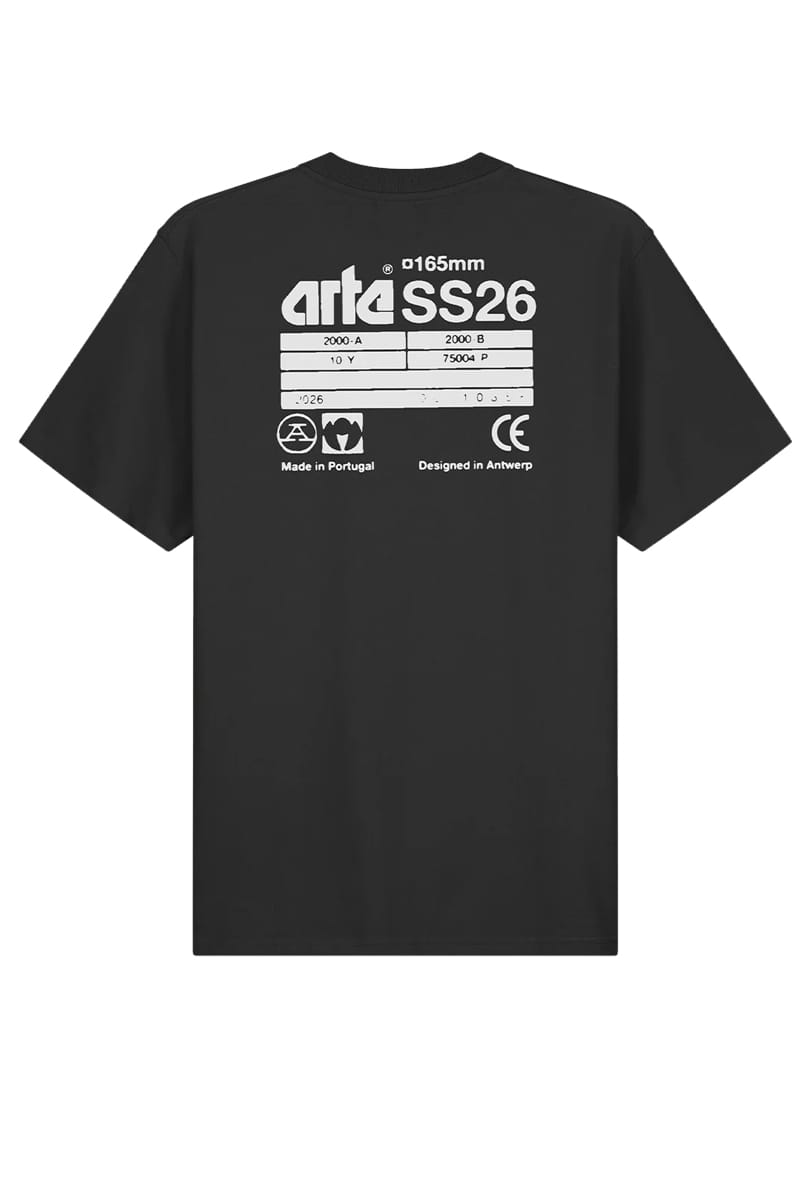 ARTE T-Shirts 1 BLACK Ss26-103T