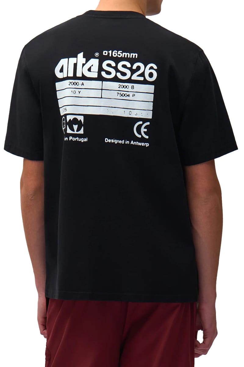 ARTE T-Shirts 1 BLACK Ss26-103T – Image 3
