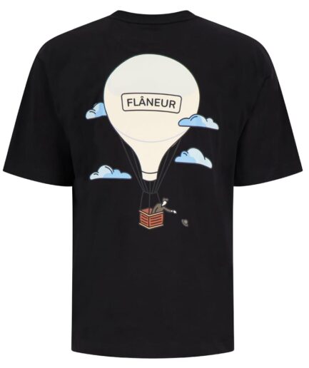 FLANEUR T-Shirts BLACK Ftsh180
