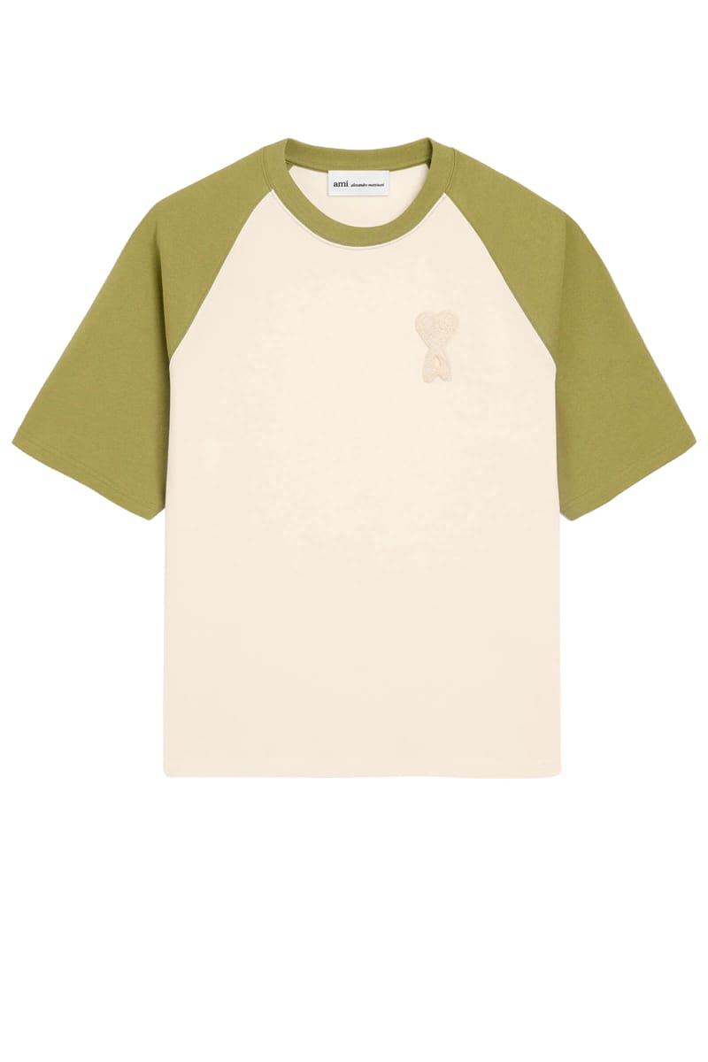 AMI T-Shirts A041 BLANC CREM Uts379.726