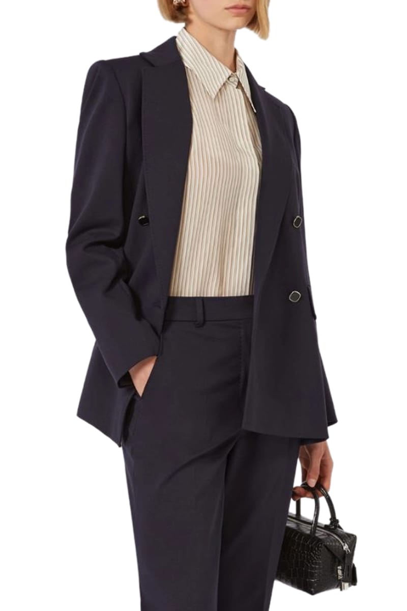 MAXMARA STUDIO Blazers 002 BLEU Mstriviera Mm10455 – Image 3