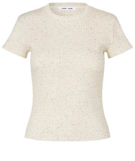 SAMSOE T-Shirts EGRET MEL. F26100054