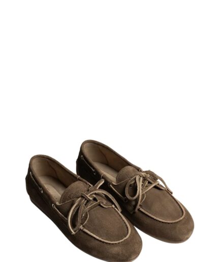POSA Chaussures 201 DARK BROWN Boat Loafer Brushed Pw27