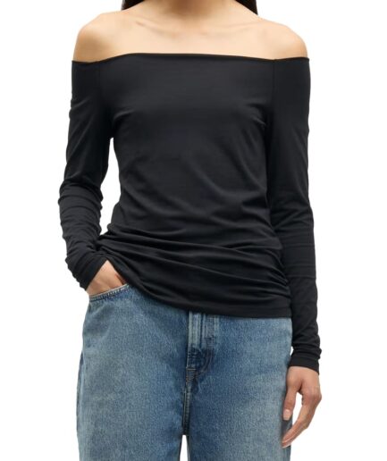 SAMSOE Tops BLACK F00001550