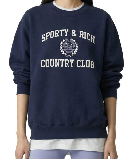 SPORTY & RICH Pulls DARK NAVY Femme St09876218Bl10