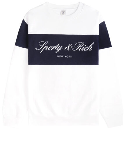 SPORTY & RICH Pulls WHITE/DARK NAVY St098710329