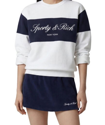 SPORTY & RICH Pulls WHITE/DARK NAVY St098710329