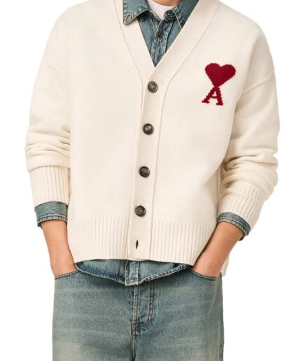 AMI Gilets 154 OFF-WHITE/R Ukc367.018