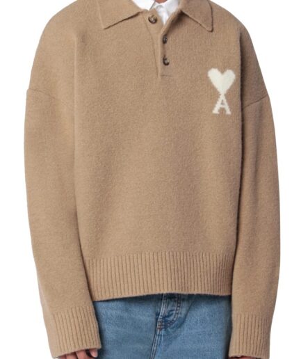 AMI Polos A278 BEIGE MAST Upl408.Kn0135