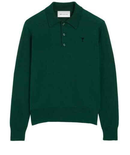 AMI Polos A258 BOTTLE GRE Hpl457.Kn0197