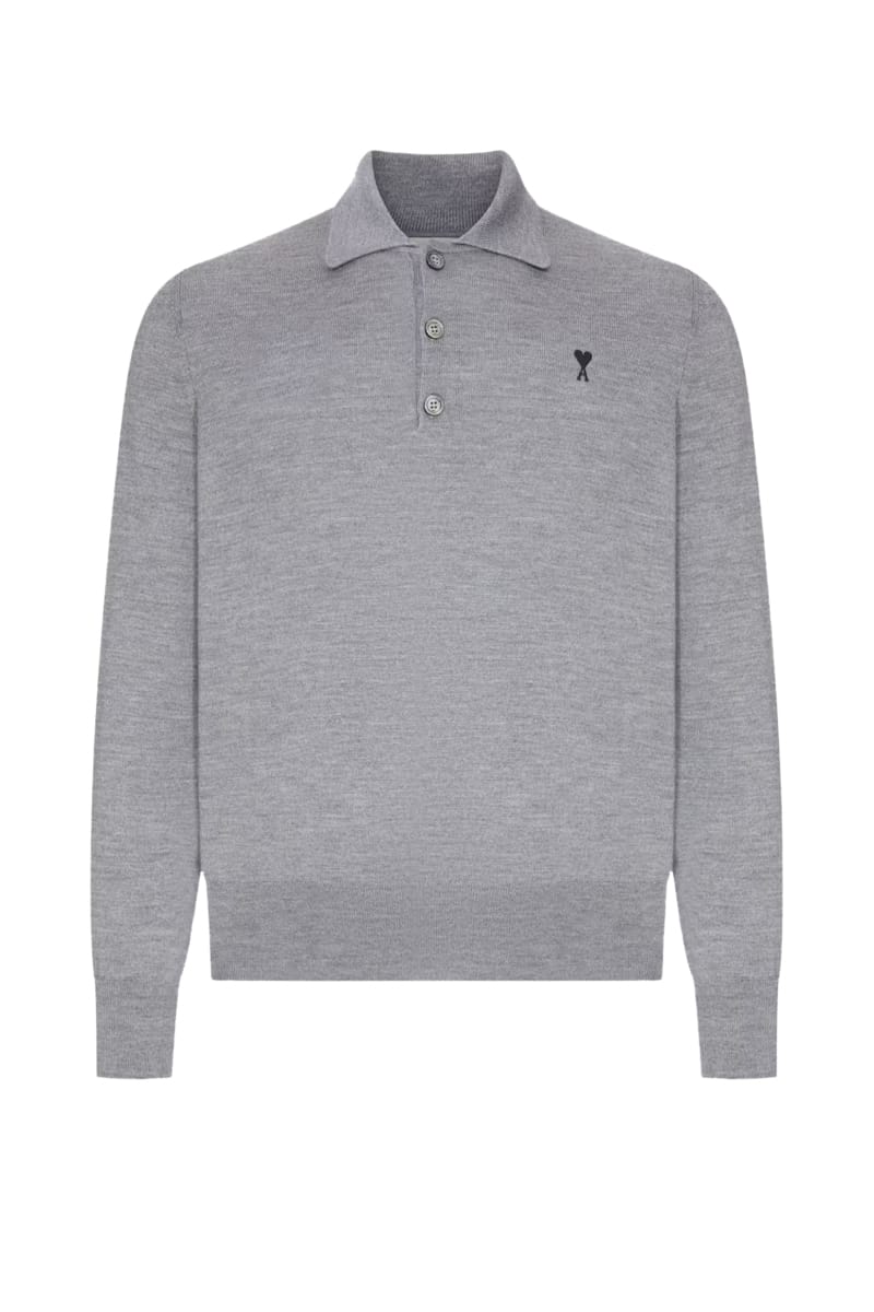 AMI Polos A336 HEATHER AS Hpl457.Kn0197