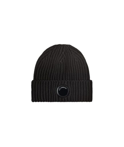 CP COMPANY Bonnet 999 BLACK Homme Rfcmac739A-005509A