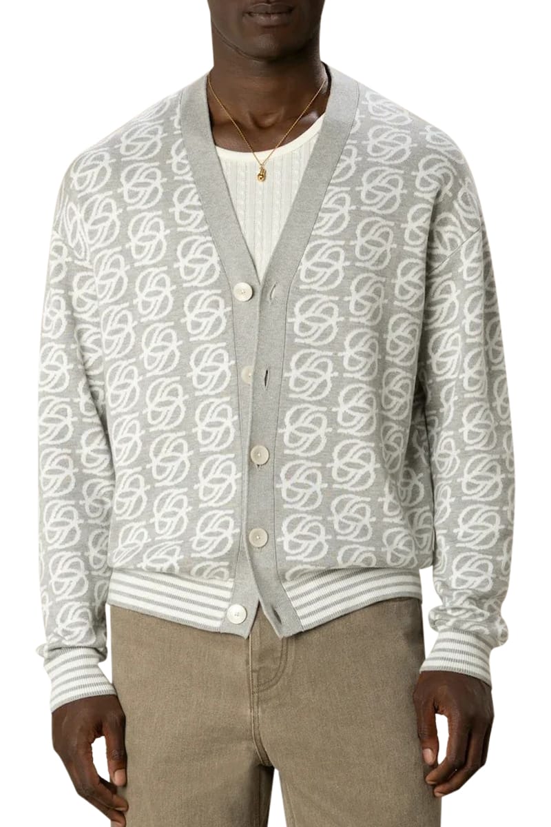 DRÔLE DE MONSIEUR Pulls GREY Homme L-Ca180-Vi040 – Image 3