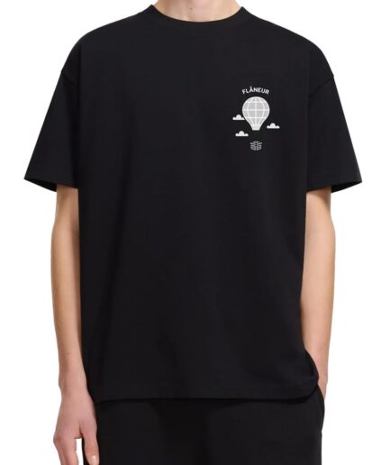 FLANEUR T-Shirts 999 BLACK Ftsh216
