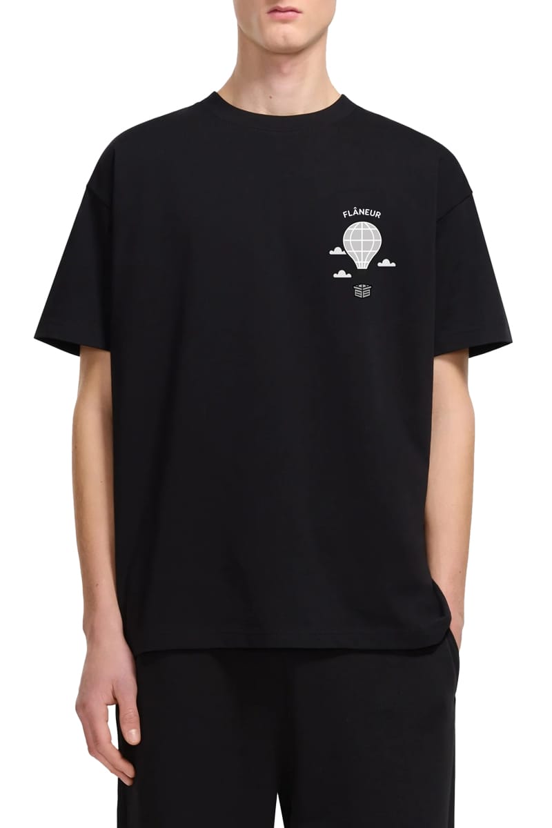 FLANEUR T-Shirts 999 BLACK Ftsh216