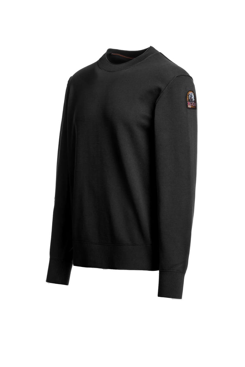PARAJUMPERS Sweats 0541 BLACK Basic Braw 26W-Pmknkc04 P14 – Image 2