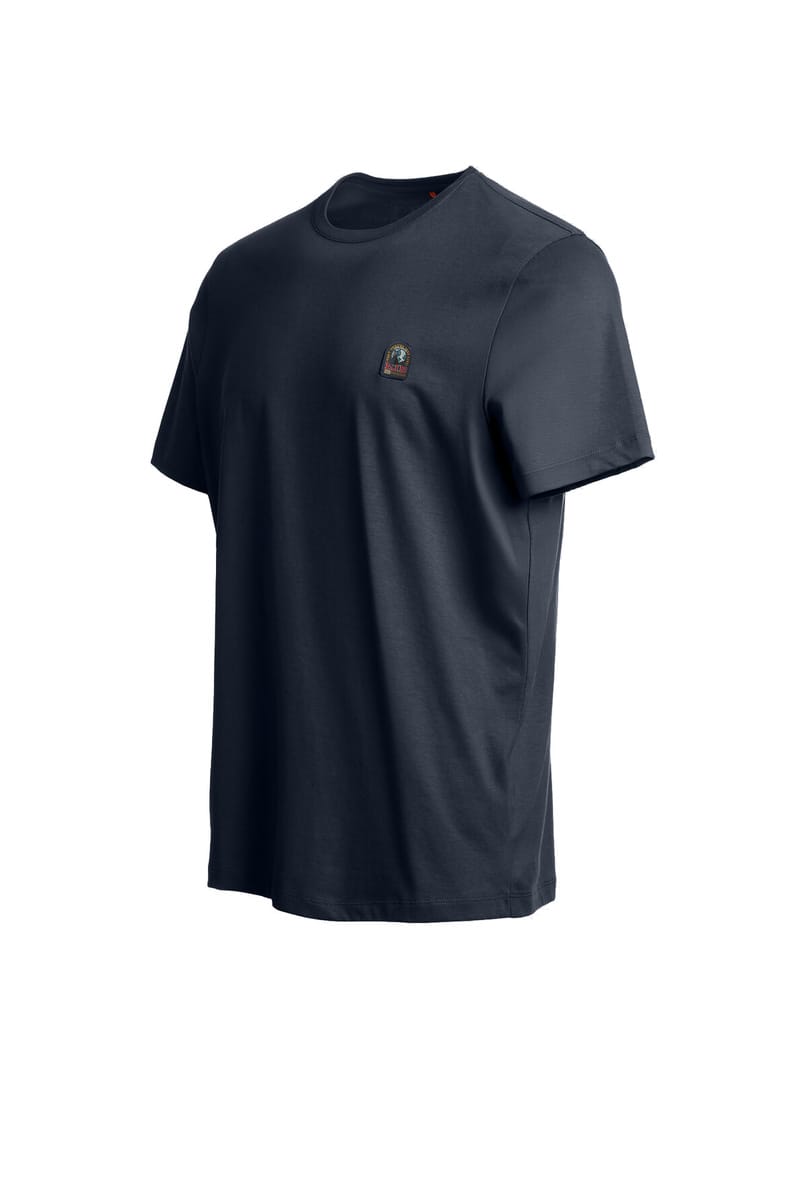 PARAJUMPERS T-Shirts 0316 BLUE NAVY Patch Tee 26W-Pmtser01 P17 – Image 2