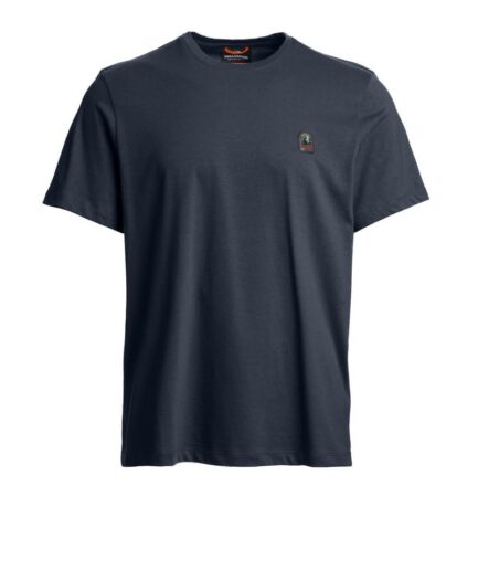 PARAJUMPERS T-Shirts 0316 BLUE NAVY Patch Tee 26W-Pmtser01 P17