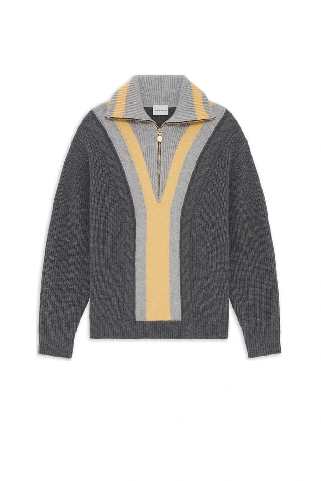 DRÔLE DE MONSIEUR Pulls GREY Homme M-Po238-Wo027