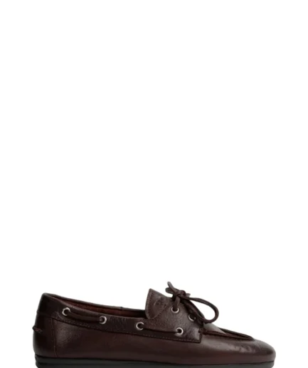 POSA Chaussures BURGUNDY Boat Loafer Pw267