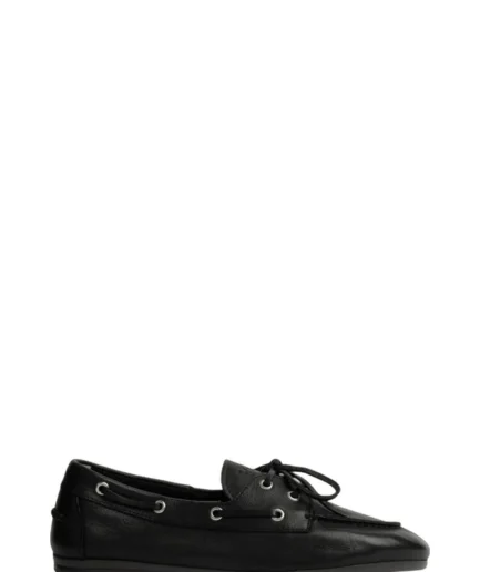 POSA Chaussures BLACK Boat Loafer Pw267