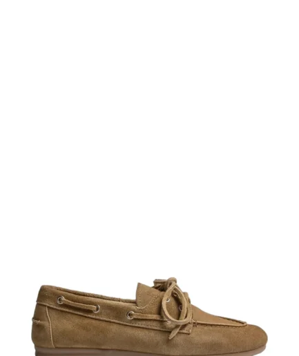 POSA Chaussures 206 TAN Boat Loafer Brushed Pw27