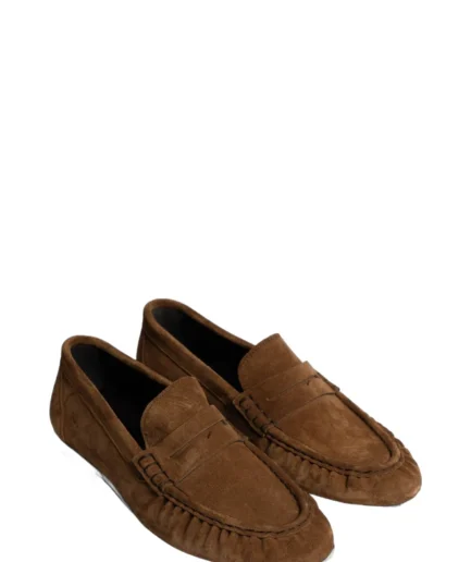 POSA Chaussures 203 COGNAC Penny Loafer Wrinkle Pw40