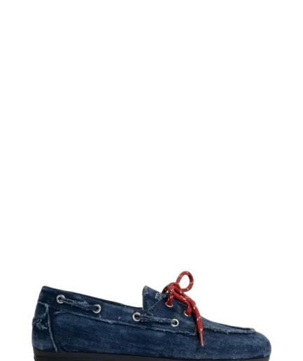 POSA Chaussures 406 DARK BLUE Boat Loafer Brushed Pw52