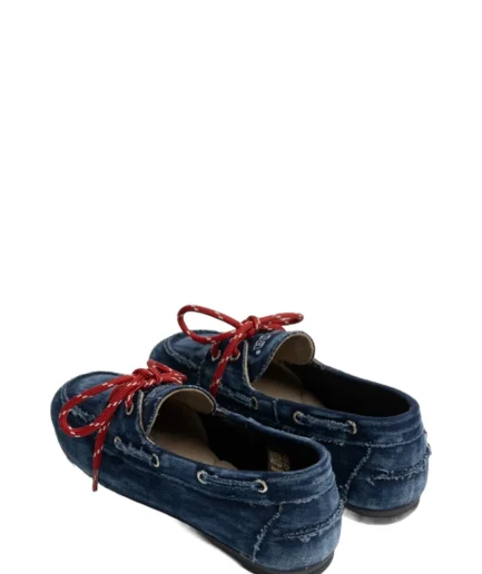 POSA Chaussures 406 DARK BLUE Boat Loafer Brushed Pw52